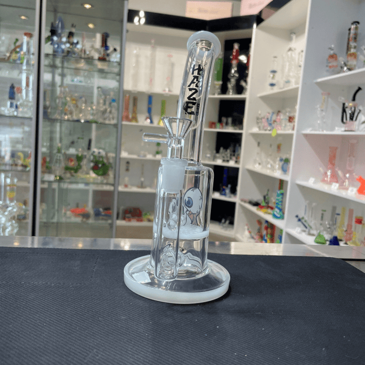 Haze Glass Eyes Rig W/Honeycomb Percolator-8" Steinbach Vape SuperStore and Bong Shop Manitoba Canada