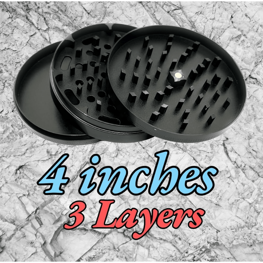 Herb Grinder 100mm Zinc Alloy 3-Piece Steinbach Vape SuperStore and Bong Shop Manitoba Canada