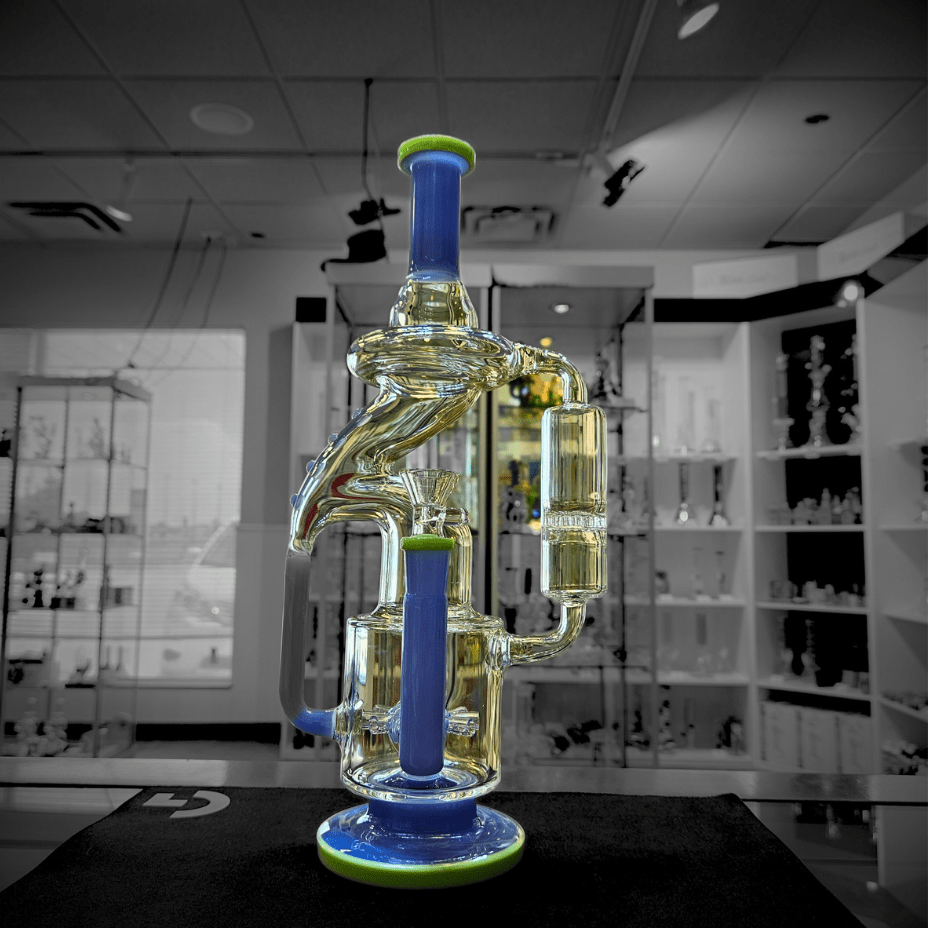 High Class Glass 7mm Maze Recycler Steinbach Vape SuperStore and Bong Shop Manitoba Canada