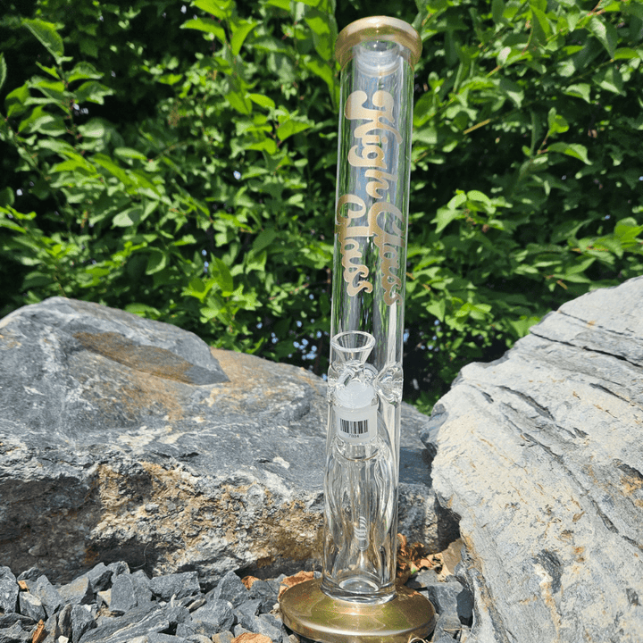 High Class Glass 7mm Plated Straight Tube 14" Steinbach Vape SuperStore and Bong Shop Manitoba Canada