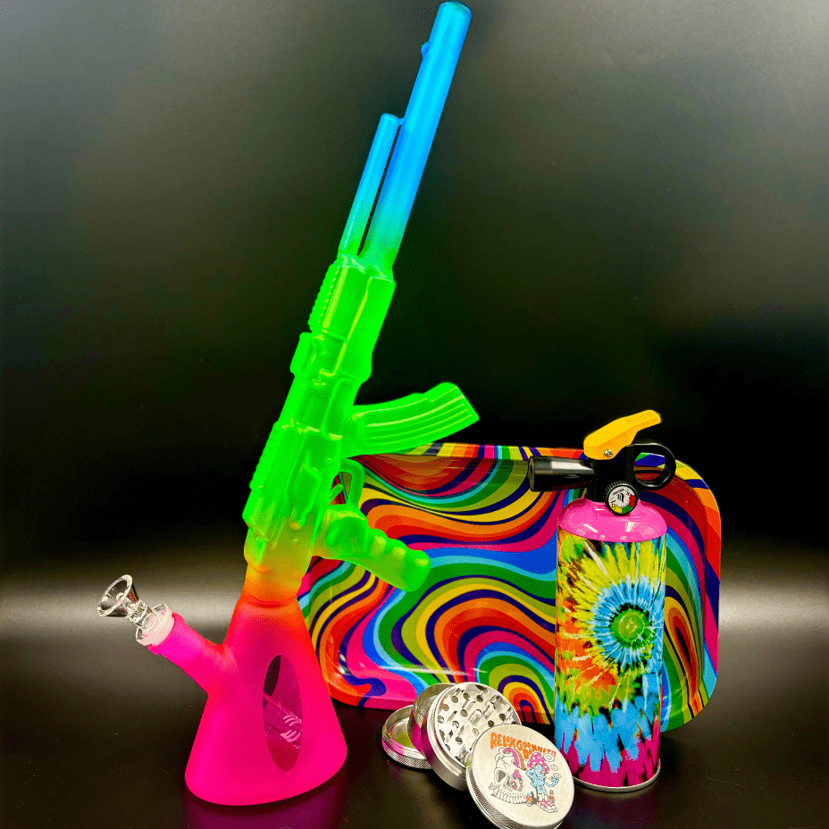 High Class Glass Ak 47 Assault Riffle Bong-18