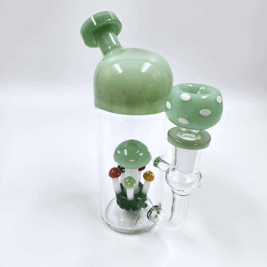 High Class Glass Cylinder Shroomy Bong 7.5" Steinbach Vape SuperStore and Bong Shop Manitoba Canada
