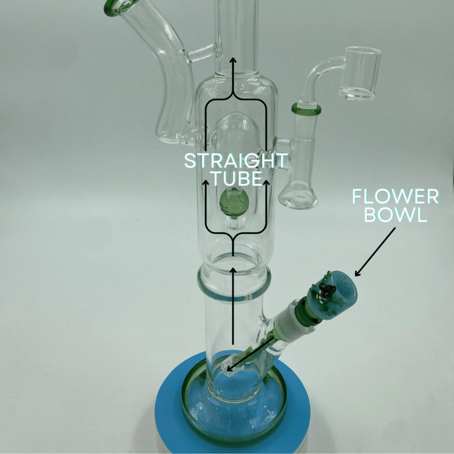 High Class Glass Dual Chamber Straight Tube Steinbach Vape SuperStore and Bong Shop Manitoba Canada