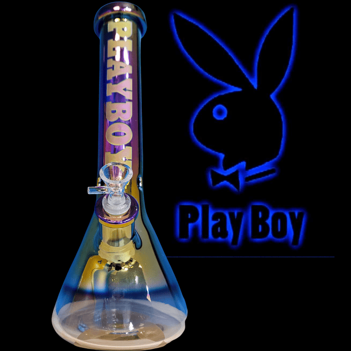 High Class Glass Playboy Oil Slick Beaker 7mm-14in 7mm Steinbach Vape SuperStore and Bong Shop Manitoba Canada