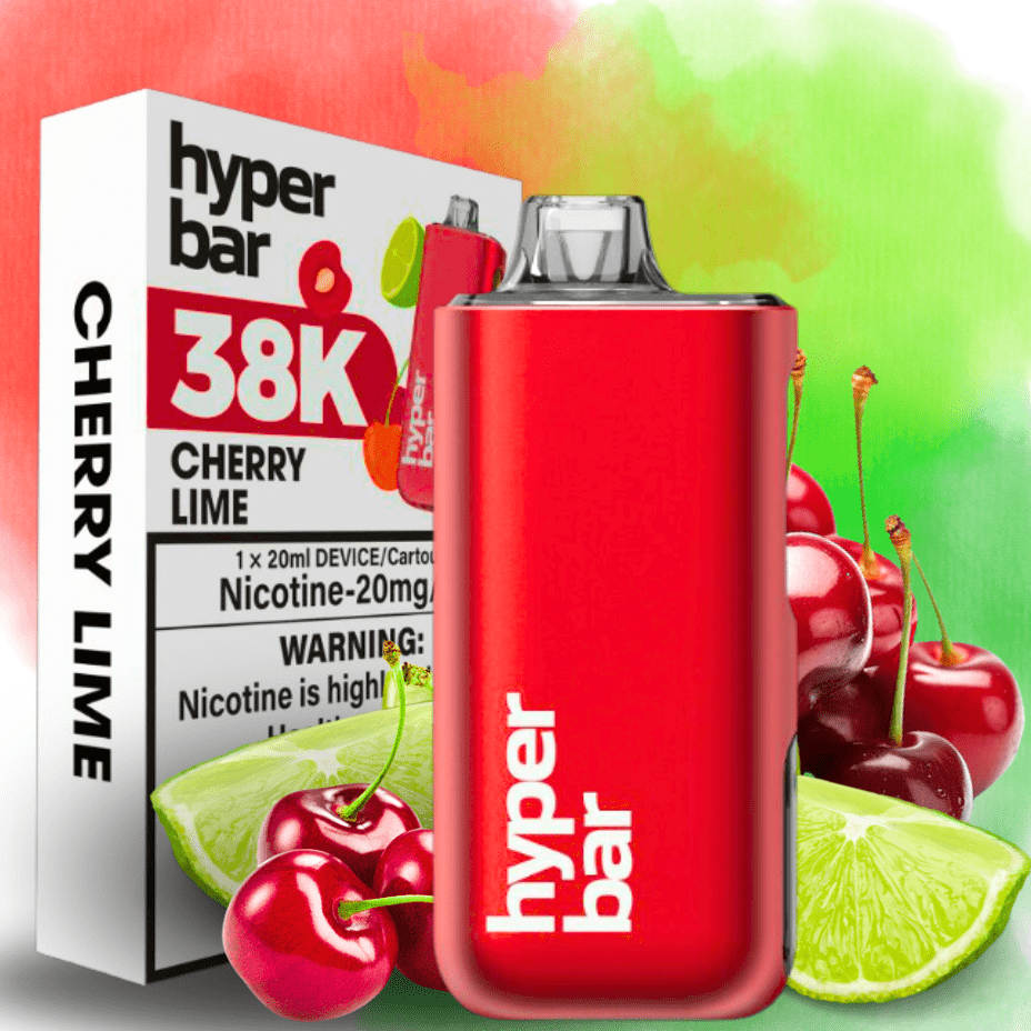 Hyper Bar BE38000 Disposable Vape-Cherry Lime 38000 Puffs / 20mg Steinbach Vape SuperStore and Bong Shop Manitoba Canada