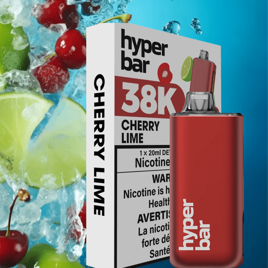 Hyper Bar BE38000 Disposable Vape-Cherry Lime 38000 Puffs / 20mg Steinbach Vape SuperStore and Bong Shop Manitoba Canada