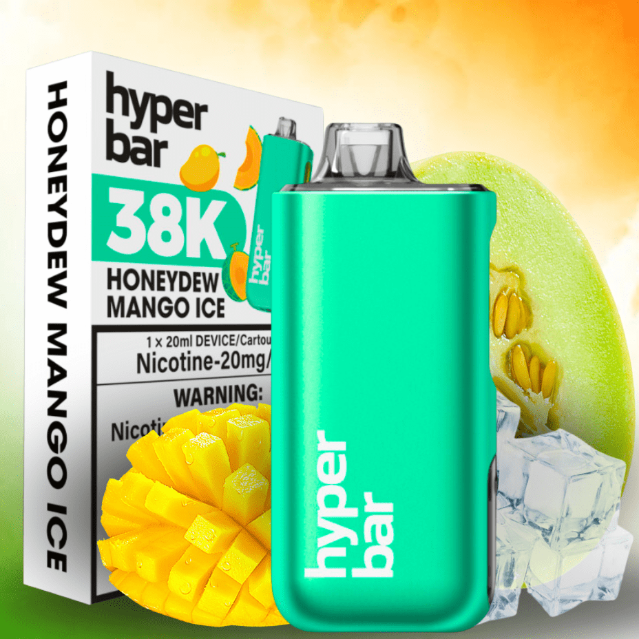 Hyper Bar BE38000 Disposable Vape-Honeydew Mango Ice 38000 Puffs / 20mg Steinbach Vape SuperStore and Bong Shop Manitoba Canada