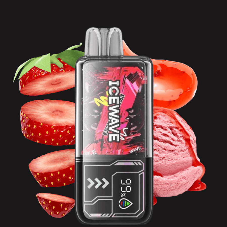 Icewave X8500 Disposable Vape-Strawberry Scoop 20mg Steinbach Vape SuperStore and Bong Shop Manitoba Canada
