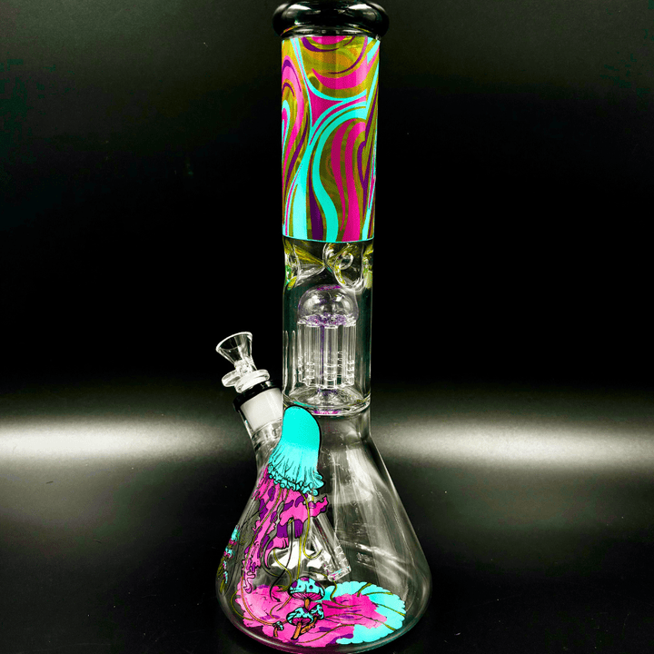 Infyniti Untamed 7mm Jellyfish Beaker w/ Tree Perc 14" Steinbach Vape SuperStore and Bong Shop Manitoba Canada