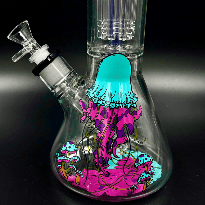 Infyniti Untamed 7mm Jellyfish Beaker w/ Tree Perc 14" Steinbach Vape SuperStore and Bong Shop Manitoba Canada