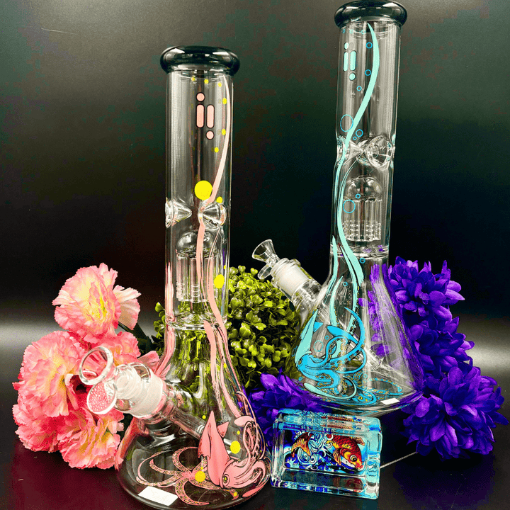 Infyniti Untamed 7mm Squid Beaker w/ Tree Perc  14" Steinbach Vape SuperStore and Bong Shop Manitoba Canada