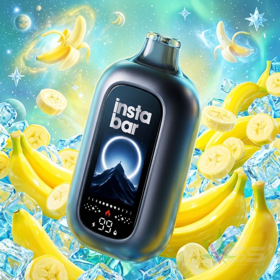 Insta Bar 120K Disposable Vape - Banana Ice 120000 / 20mg Steinbach Vape SuperStore and Bong Shop Manitoba Canada