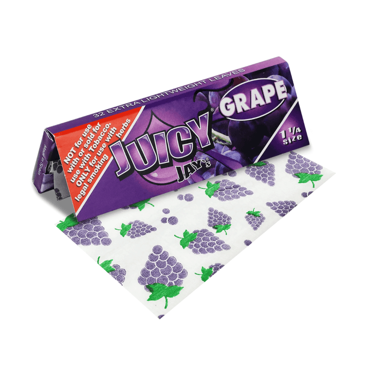 Juicy Jay's Grape Flavoured Rolling Papers 1 1/4 1¼ / Grape Steinbach Vape SuperStore and Bong Shop Manitoba Canada