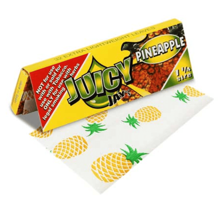 Juicy Jay's Rolling Papers-Pineapple 1 1/4 Steinbach Vape SuperStore and Bong Shop Manitoba Canada