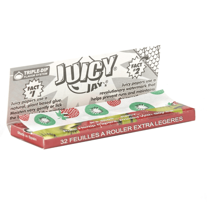 Juicy Jay's Strawberry Kiwi Flavoured Rolling Papers 1 1/4 1¼ / Strawberry Kiwi Steinbach Vape SuperStore and Bong Shop Manitoba Canada