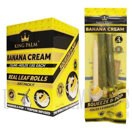 King Palm 2 Slim Rolls-Banana Cream Banana Cream Steinbach Vape SuperStore and Bong Shop Manitoba Canada