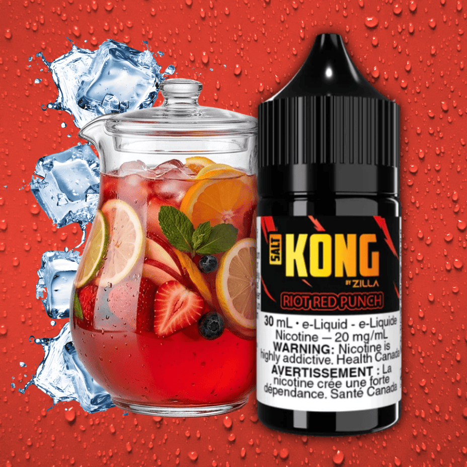 Kong Salt by Zilla-Riot Red Punch Steinbach Vape SuperStore and Bong Shop Manitoba Canada