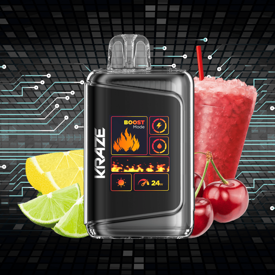 Kraze HD Mega 20k Disposable Vape - Red Lightning Ice 20000 Puffs / 20mg Steinbach Vape SuperStore and Bong Shop Manitoba Canada