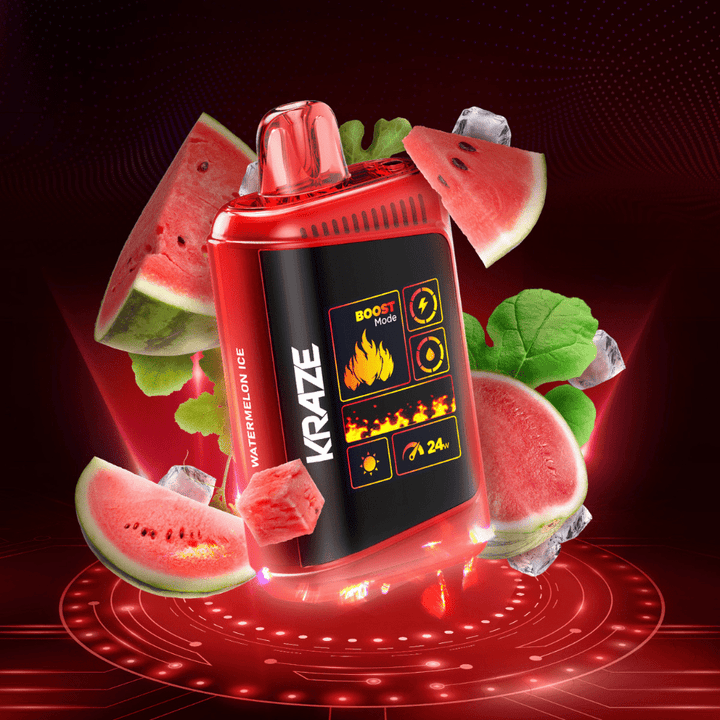 Kraze HD Mega 20k Disposable Vape - Watermelon Ice 20000 Puffs / 20mg Steinbach Vape SuperStore and Bong Shop Manitoba Canada