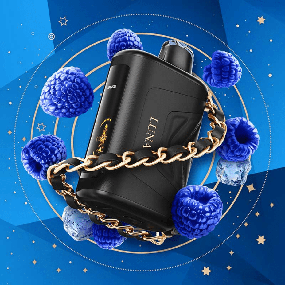 Kraze Luna Disposable Vape-Sapphire Blue Razz Ice Steinbach Vape SuperStore and Bong Shop Manitoba Canada