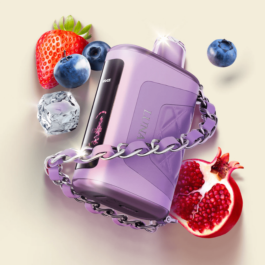 Kraze Luna Disposable Vape-Blueberry Strawberry Pomegranate Ice Steinbach Vape SuperStore and Bong Shop Manitoba Canada
