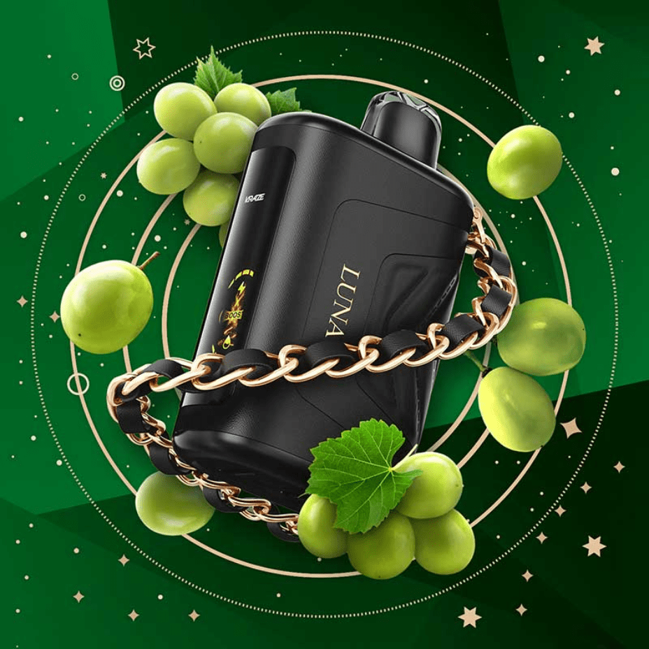 Kraze Luna Disposable Vape-Emerald Green Grape Steinbach Vape SuperStore and Bong Shop Manitoba Canada