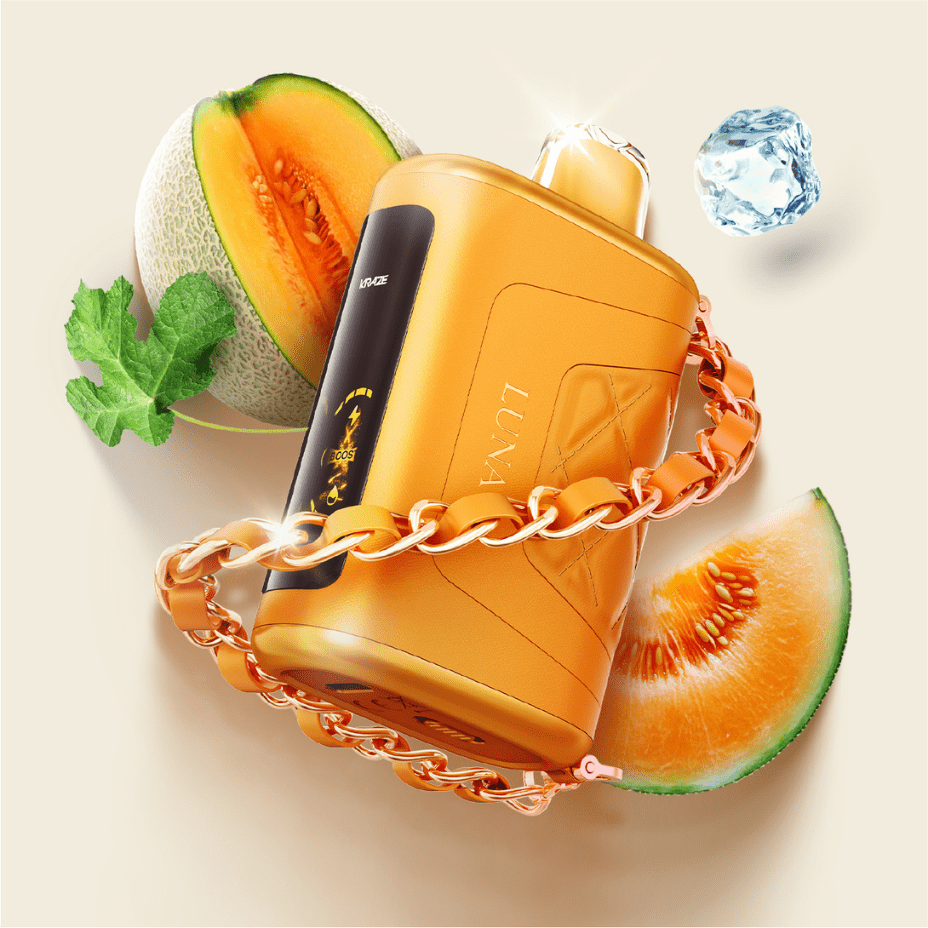Kraze Luna Disposable Vape-Golden Cantaloupe Ice Steinbach Vape SuperStore and Bong Shop Manitoba Canada