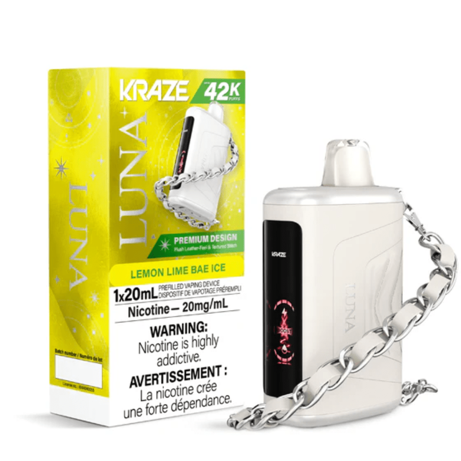Kraze Luna Disposable Vape-Lemon Lime Bae Ice Steinbach Vape SuperStore and Bong Shop Manitoba Canada