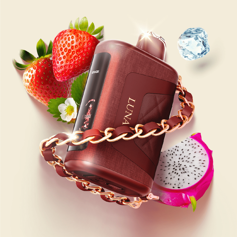 Kraze Luna Disposable Vape-Sassy Strawberry Dragonfruit Ice Steinbach Vape SuperStore and Bong Shop Manitoba Canada