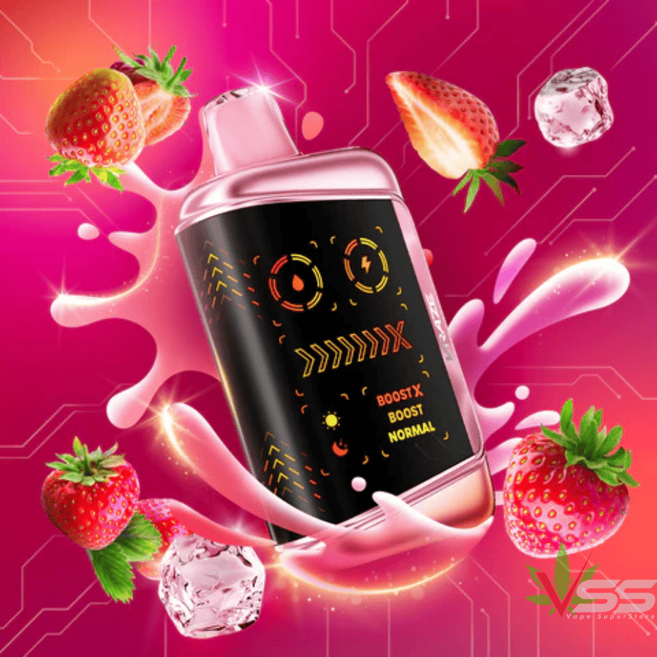 Kraze Mega X 48K Disposable Vape - Strawberry Smash Ice 48K / 20mg Steinbach Vape SuperStore and Bong Shop Manitoba Canada