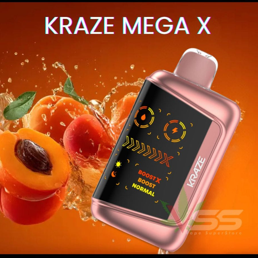 Kraze Mega X 48K - Juicy Peach Ice Steinbach Vape SuperStore and Bong Shop Manitoba Canada