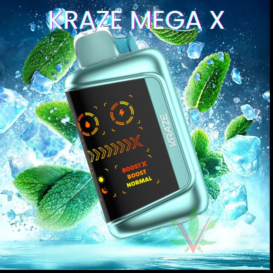 Kraze Mega X 48K - Mighty Mint CG Ice Steinbach Vape SuperStore and Bong Shop Manitoba Canada