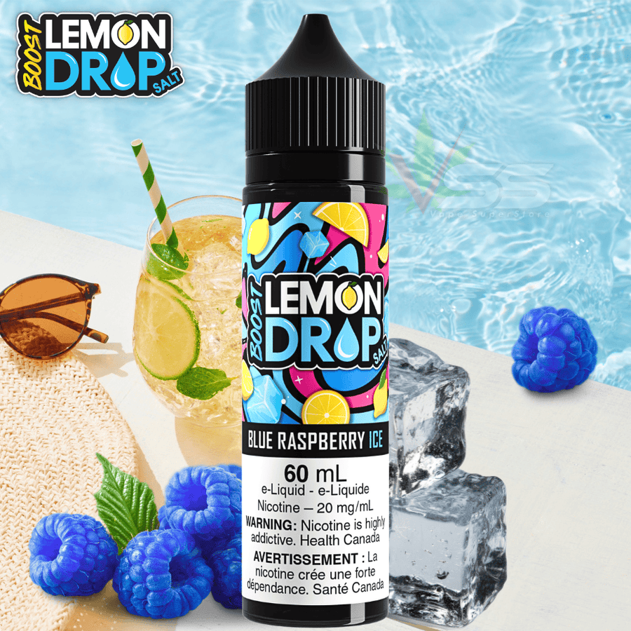 Lemon Drop Boost 60ml Salt-Blue Raspberry Ice Steinbach Vape SuperStore and Bong Shop Manitoba Canada