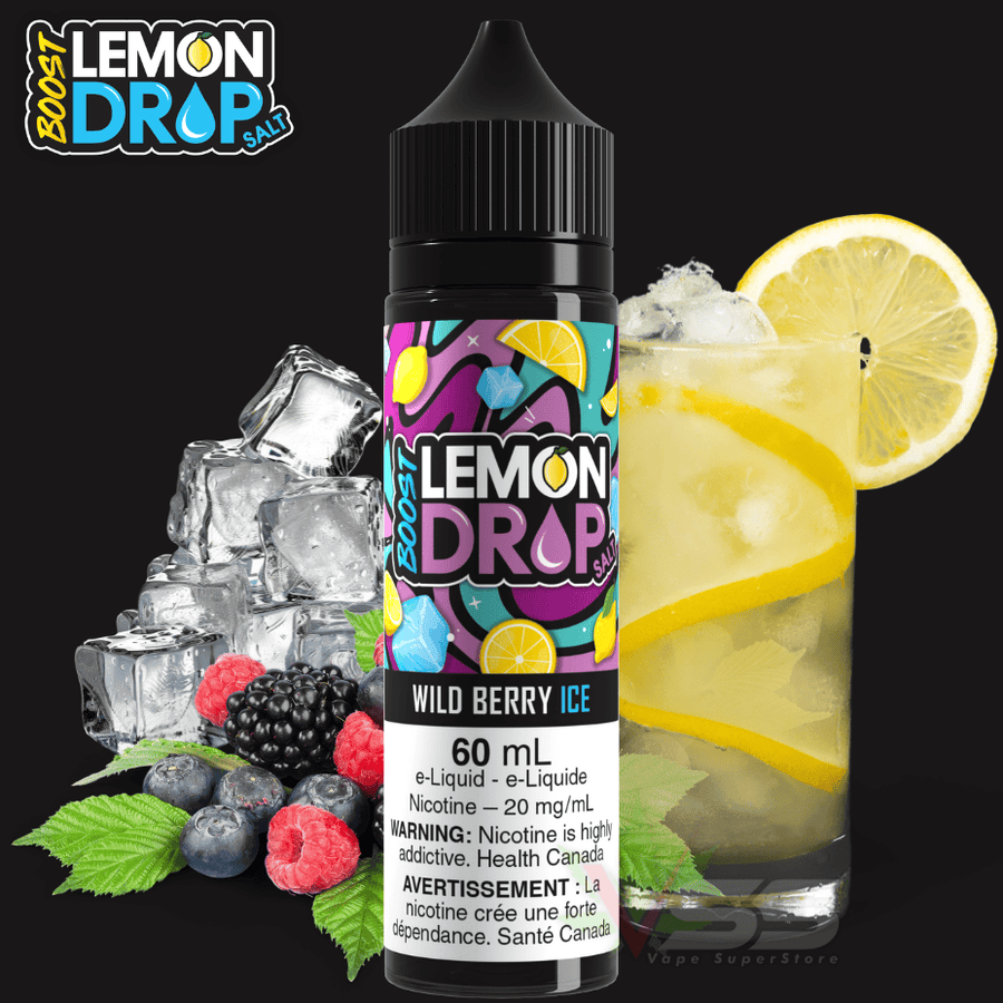 Lemon Drop Boost 60ml Salt-Wild Berry Ice Steinbach Vape SuperStore and Bong Shop Manitoba Canada