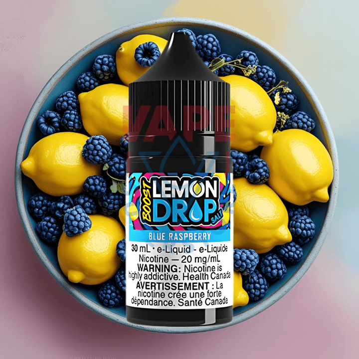 Lemon Drop Boost Salt - Blue Raspberry Steinbach Vape SuperStore and Bong Shop Manitoba Canada