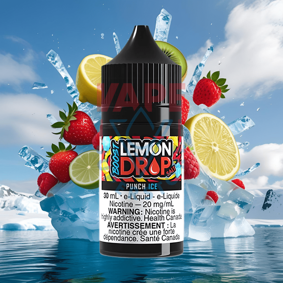 Lemon Drop Boost Salt - Peach Ice Steinbach Vape SuperStore and Bong Shop Manitoba Canada