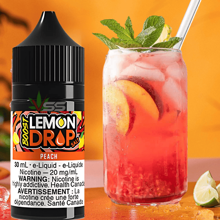 Lemon Drop Boost Salt Nic 30ml - Peach Steinbach Vape SuperStore and Bong Shop Manitoba Canada