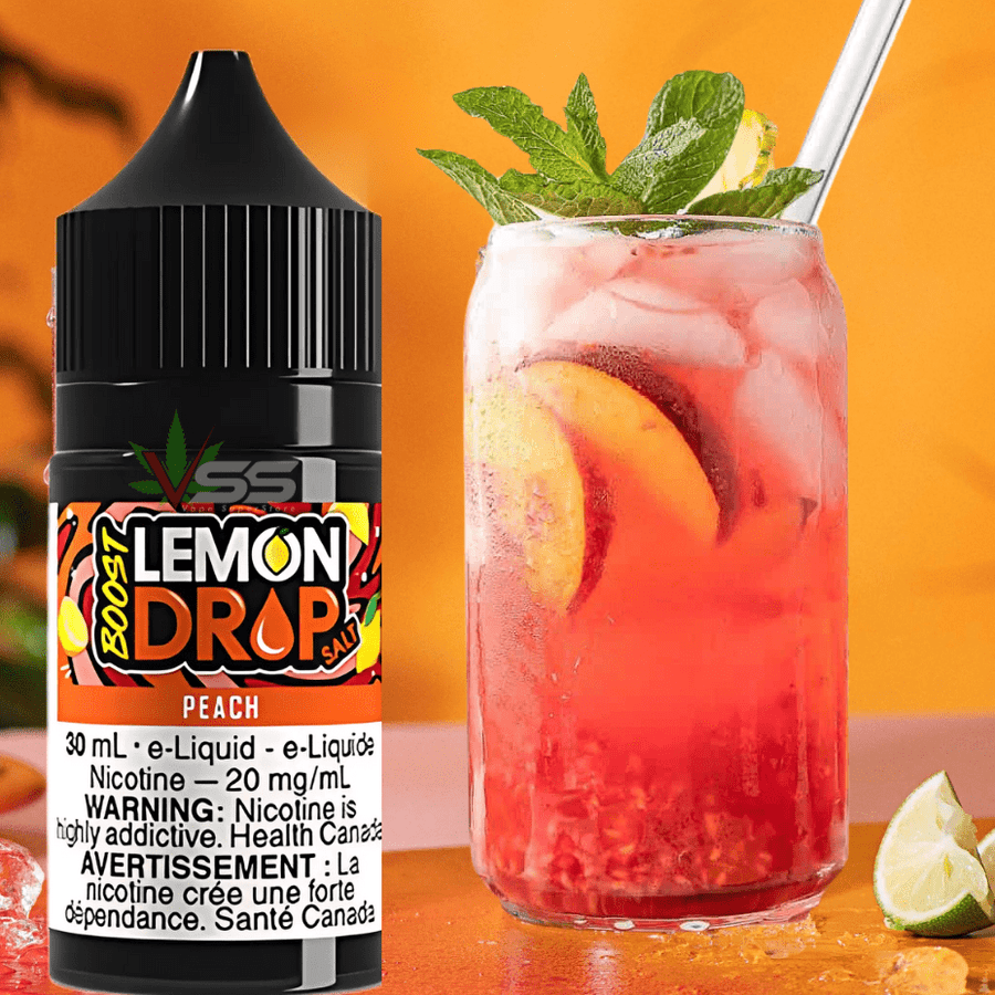 Lemon Drop Boost Salt Nic 30ml - Peach Steinbach Vape SuperStore and Bong Shop Manitoba Canada