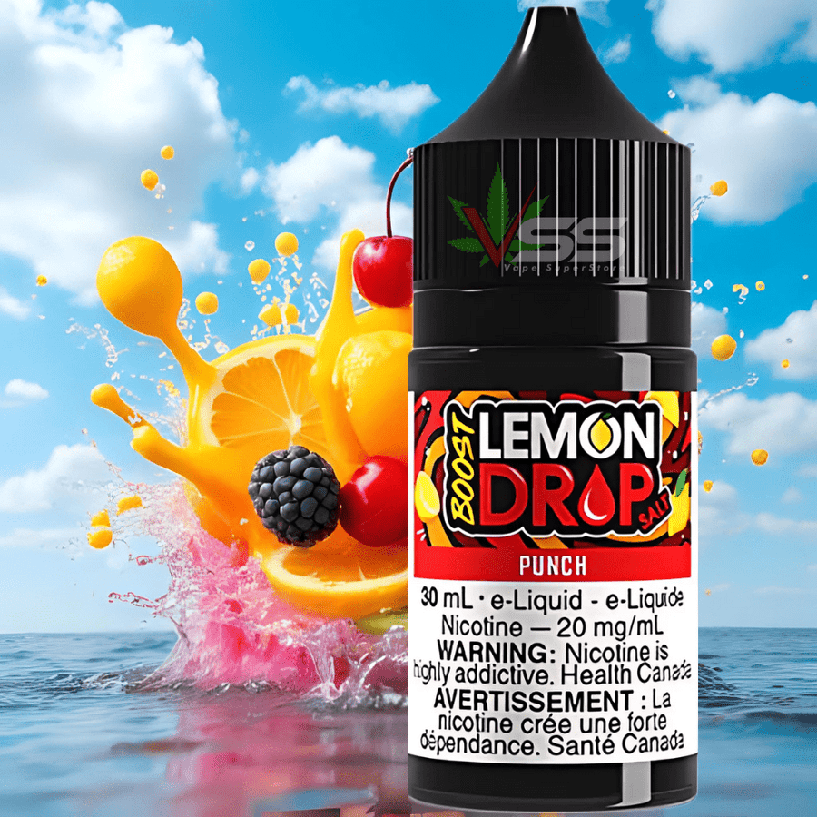 Lemon Drop Boost Salt  Nic 30ml- Punch Steinbach Vape SuperStore and Bong Shop Manitoba Canada