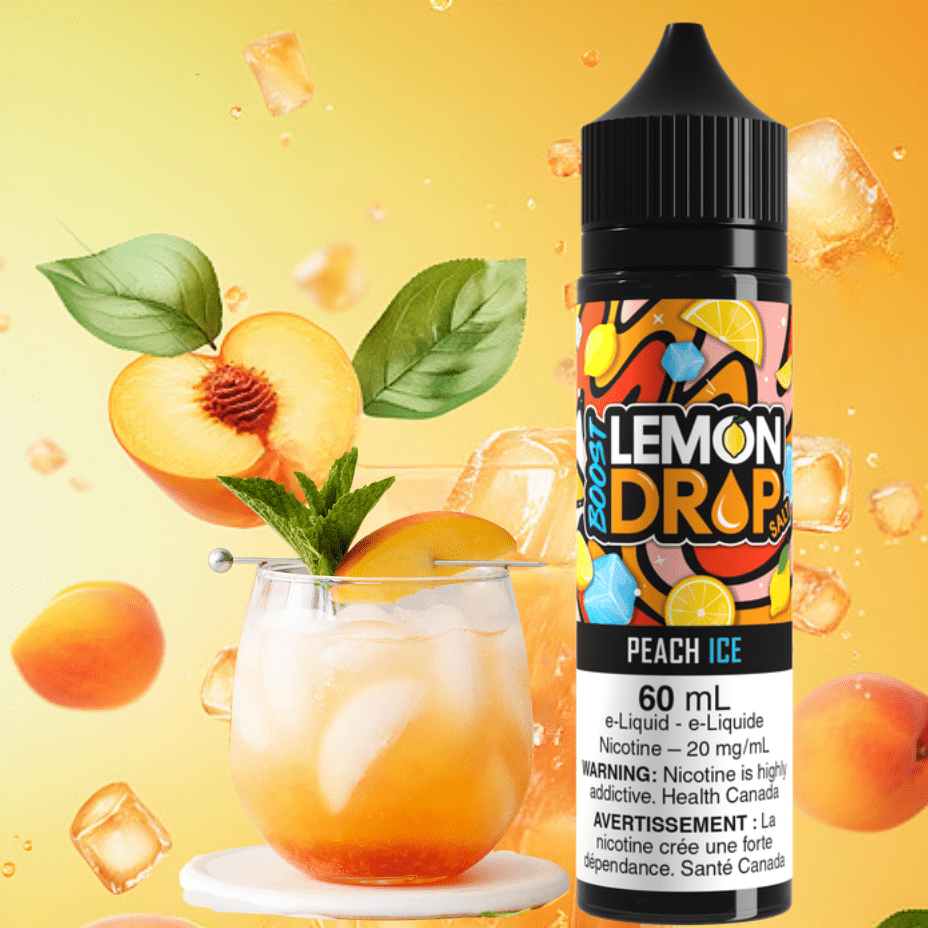 Lemon Drop Boost Salt Nic 60ml -Peach Ice Steinbach Vape SuperStore and Bong Shop Manitoba Canada