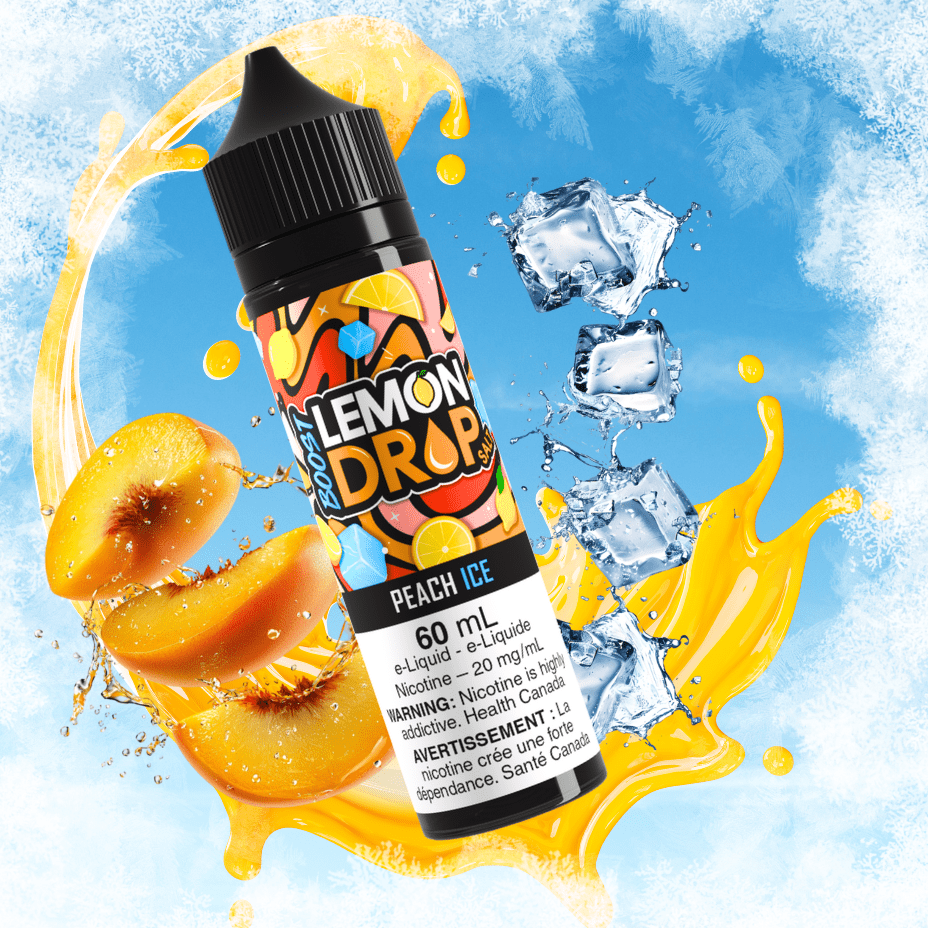 Lemon Drop Boost Salt Nic 60ml -Peach Ice Steinbach Vape SuperStore and Bong Shop Manitoba Canada