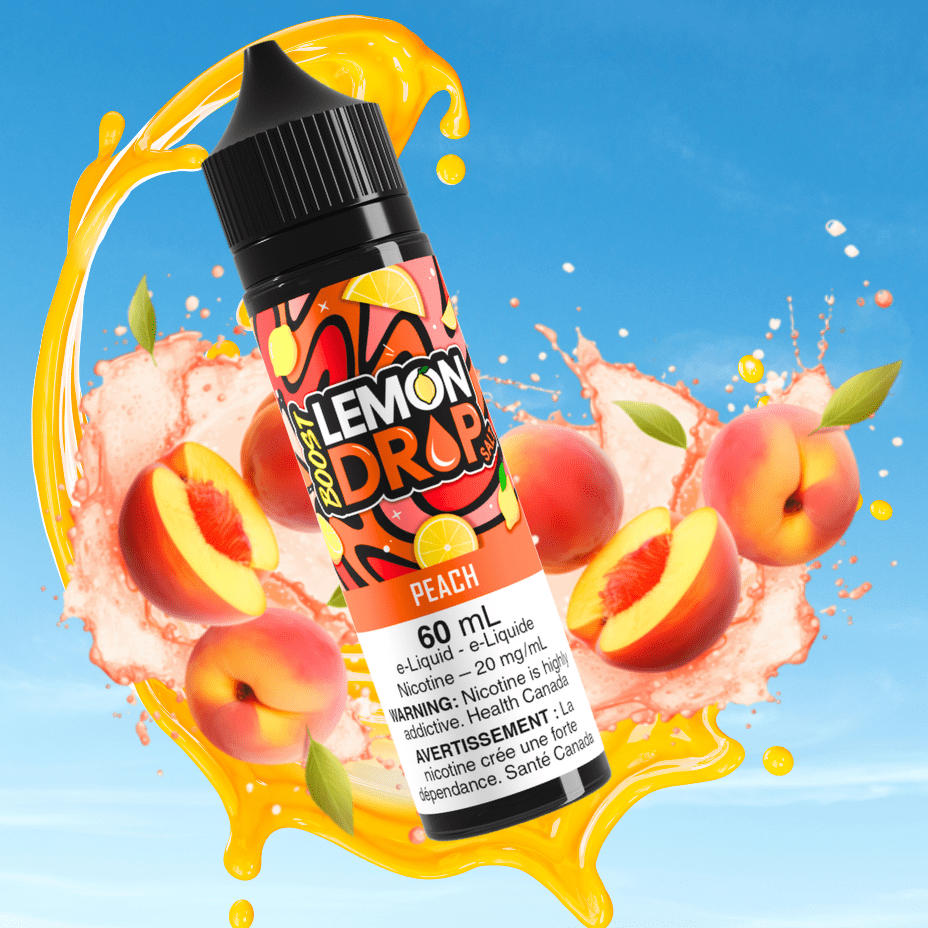 Lemon Drop Boost Salt Nic 60ml - Peach Steinbach Vape SuperStore and Bong Shop Manitoba Canada