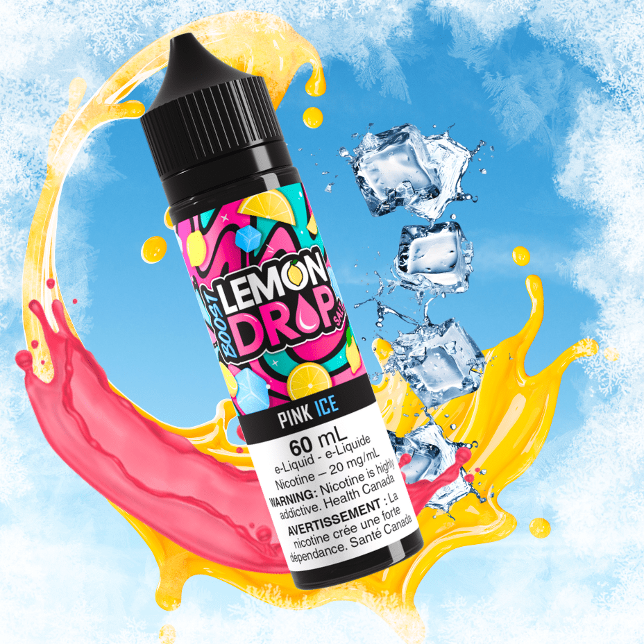 Lemon Drop Boost Salt Nic 60ml-Pink Ice Steinbach Vape SuperStore and Bong Shop Manitoba Canada