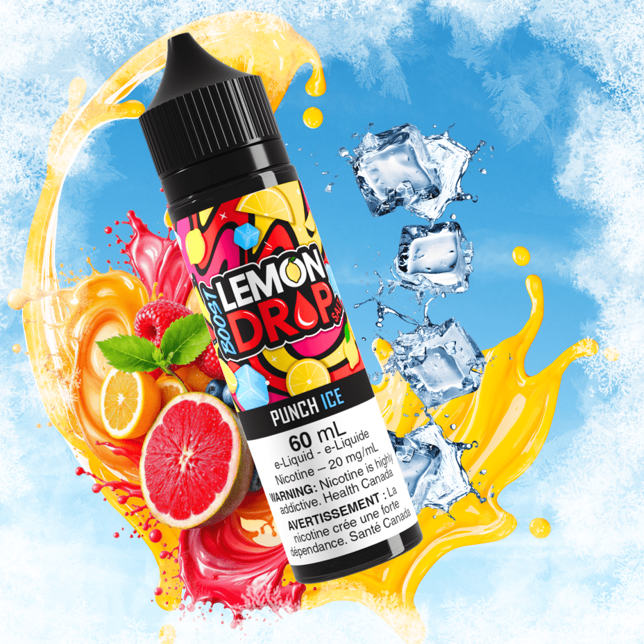 Lemon Drop Boost Salt Nic 60ml-Punch Ice Steinbach Vape SuperStore and Bong Shop Manitoba Canada