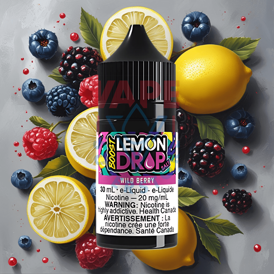 Lemon Drop Boost Salt - Wild Berry Steinbach Vape SuperStore and Bong Shop Manitoba Canada