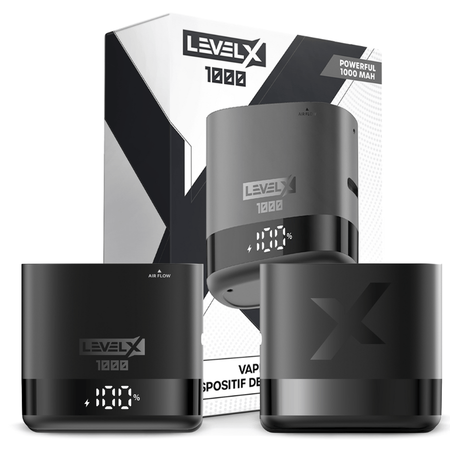 Level X Battery-Essential 1000mAh 1000mAh / Metallic Black Steinbach Vape SuperStore and Bong Shop Manitoba Canada