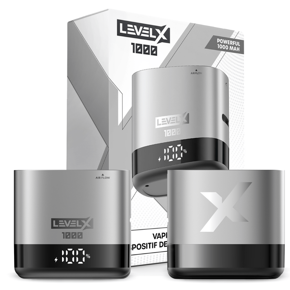 Level X Battery-Essential 1000mAh 1000mAh / Nexus Silver Steinbach Vape SuperStore and Bong Shop Manitoba Canada