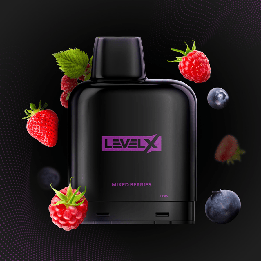Level X Essential Pod-Mixed Berries 7000Puffs / 20mg Steinbach Vape SuperStore and Bong Shop Manitoba Canada