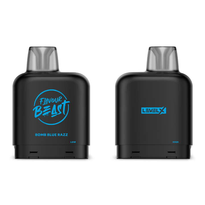 Level X Flavour Beast Pod-Bomb Blue Razz 20mg / 7000 Puffs Steinbach Vape SuperStore and Bong Shop Manitoba Canada