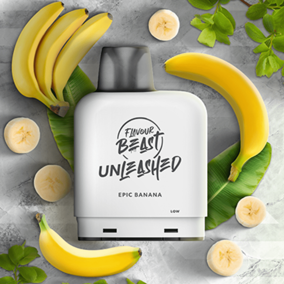 Level X Flavour Beast Unleashed Pod-Epic Banana 20mg / 7000 Puffs Steinbach Vape SuperStore and Bong Shop Manitoba Canada
